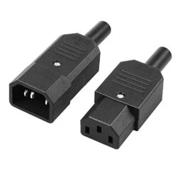 3 Pack Screw Mount 3 Pins Inlet Power Plug Socket IEC320 C14 AC 250V 10A By QTEATAK -Wilton Shop 41Uyy5jPR1L