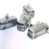 VW Collection - Volkswagen Samba Bus T1 Camper Van 3D Tablecloth Weights With Metal Clips (4-pc Set/Vintage Silver)