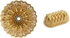 Nordic Ware Cut Crystal Cast Bundt Pan, 10 Cup Capacity, Gold & Jubilee Cast Loaf Pan, 6 Cup Capacity, Gold -Wilton Shop 41V1F0 xJaL. AC