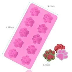 Silicone Puppy Dog Treat Molds Paw Bone Print Ice Cube Trays For Chocolate Candy Baking And Freezing, Pack Of 4 -Wilton Shop 41V1XyBPHhL