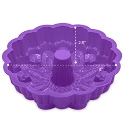 Silicone Regular And Fluted Cake Pan, 8 Inch Flower Cake Mold - Set Of 2 -Wilton Shop 41VHvGlxZeL