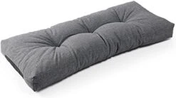 LokGrip Non Slip Tufted Memory Foam Bench Cushion, FadeShield Water Resistant Durable Thicken Outdoor/Indoor Bench Seat Pads 36x14x4 Inch, Heather Grey -Wilton Shop 41VNXucCj5L. AC