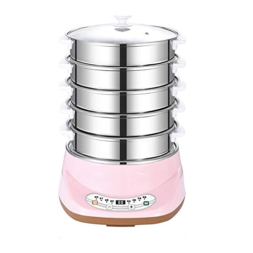 Household Electric Steamer Multi-Function Automatic Power Off Stainless Steel Steamer Timed Steamer Food Steamer 3 Household Electric Steamer Multi-Function Automatic Power Off Stainless Steel Steamer Timed Steamer Food Steamer