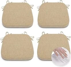 Chair Pads For Dining Chairs With Ties Memory Foam Chair Cushions For Kitchen Chairs Thickened Farmhouse Seat Cushion 16.5 X 16.25 Inches Brown 23 Chair Pads For Dining Chairs With Ties Memory Foam Chair Cushions For Kitchen Chairs Thickened Farmhouse Seat Cushion 16.5 X 16.25 Inches Brown -Wilton Shop 41VUX74YSVL. AC