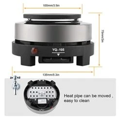Hot Plate Electric Stove, Portable 500W Electric Mini Stove Hot Plate Multifunction Home Heater Portable Single Burner For Milk Water Coffee Heating (US Plug 110V) 12 Hot Plate Electric Stove, Portable 500W Electric Mini Stove Hot Plate Multifunction Home Heater Portable Single Burner For Milk Water Coffee Heating (US Plug 110V) -Wilton Shop 41VX3miW0XL