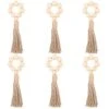 Wooden Bead Napkin Rings,Handmade Napkin Buckles,Natural Wooden Napkin Holders For Wedding Restaurant Table Decoration Home Hotel 6 Pack 2 Wooden Bead Napkin Rings,Handmade Napkin Buckles,Natural Wooden Napkin Holders For Wedding Restaurant Table Decoration Home Hotel 6 Pack -Wilton Shop 41VdaDPalBL