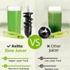 Slow Juicer,Aeitto Celery Juicer Machines,Masticating Juicer,Cold Press Juicer, Juice Extractor With 2-Speed Modes,Reverse Function & Quiet Motor For Vegetables And Fruits,Easy To Clean With Brush 2 Slow Juicer,Aeitto Celery Juicer Machines,Masticating Juicer,Cold Press Juicer, Juice Extractor With 2-Speed Modes,Reverse Function & Quiet Motor For Vegetables And Fruits,Easy To Clean With Brush -Wilton Shop 41ViQfFuFML