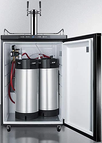 Summit Appliance KitSBC7TWIN Commercially Approved Beer Tap System, Includes A Commercial Dual Tap Stainless Steel Draft Tower And 5 Lb. CO2 Tank, Works With Virtually Any Kegerator 4 Summit Appliance KitSBC7TWIN Commercially Approved Beer Tap System, Includes A Commercial Dual Tap Stainless Steel Draft Tower And 5 Lb. CO2 Tank, Works With Virtually Any Kegerator - Image 2