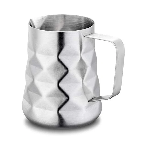 Stainless Steel Prismatic Designed Espresso Steaming Milk Frothing Pitcher, 20oz/600ml Milk Coffee Cappuccino Latte Art Frothing Pitcher Barista Milk Jug Cup Coffer Maker Accessories 7 Stainless Steel Prismatic Designed Espresso Steaming Milk Frothing Pitcher, 20oz/600ml Milk Coffee Cappuccino Latte Art Frothing Pitcher Barista Milk Jug Cup Coffer Maker Accessories - Image 5