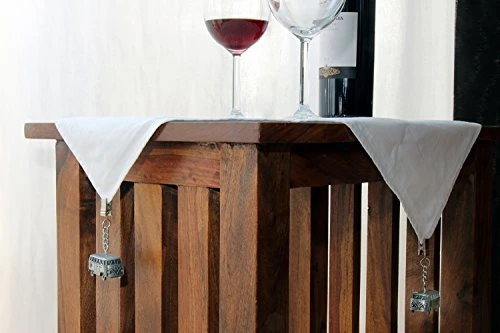 VW Collection - Volkswagen Samba Bus T1 Camper Van 3D Tablecloth Weights With Metal Clips (4-pc Set/Vintage Silver) 5 VW Collection - Volkswagen Samba Bus T1 Camper Van 3D Tablecloth Weights With Metal Clips (4-pc Set/Vintage Silver) - Image 3