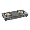 Unflame Crown Glass Top 2 Burner Gas Stove Manual Ignition, Black (Gas Stove + Hose Pipe) -Wilton Shop 41WFCBbrMvL