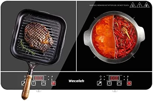 1800W Portable Induction Cooktop, Induction Burner With Ultra Thin Body & 9 Power Levels, Induction Cooker With 3-hour Timer, Child Safety Lock, Plug In, Black 10 1800W Portable Induction Cooktop, Induction Burner With Ultra Thin Body & 9 Power Levels, Induction Cooker With 3-hour Timer, Child Safety Lock, Plug In, Black - Image 8
