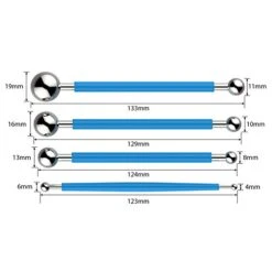 DIY Cake Tools, AmyTalk 4Pcs Metal Ball Baking Fondant Cake Tools Stainless Steel 8 Head Pen For Sugar Flower 17 DIY Cake Tools, AmyTalk 4Pcs Metal Ball Baking Fondant Cake Tools Stainless Steel 8 Head Pen For Sugar Flower -Wilton Shop 41WQDbeEQOL