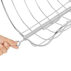 Only Fire Stainless Steel Removable Roasting Rack For Turkey, Chicken, Beef, Lamb, Large Prime Rib