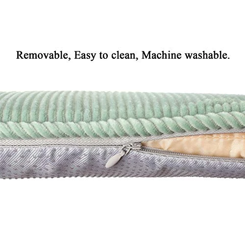 Chair Pad With Ties Non Slip Kitchen Dining Chair Cushion And Seat Cushion With Machine Washable Cover Durable Soft Mat Pads 17"x 16.5",1 Pack,Light Green 6 Chair Pad With Ties Non Slip Kitchen Dining Chair Cushion And Seat Cushion With Machine Washable Cover Durable Soft Mat Pads 17"x 16.5",1 Pack,Light Green - Image 4