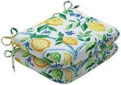 Outdoor/Indoor Lemon Tree Large Chair Pads, 17” X 17.5”, Yellow, 2 Count -Wilton Shop 41WVD4e5OqL. AC