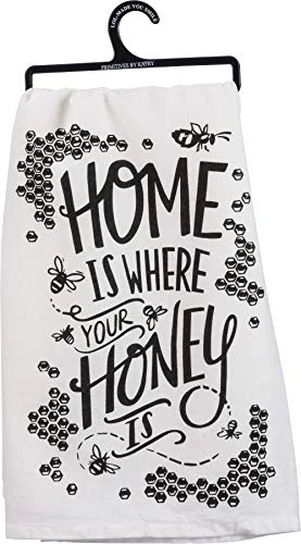 By Kathy 35506 LOL Made You Smile Dish Towel, 28 X 28-Inches, Honey Is Where Your Honey Is 3 By Kathy 35506 LOL Made You Smile Dish Towel, 28 X 28-Inches, Honey Is Where Your Honey Is
