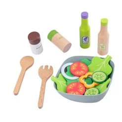1 Set Cooking And Dining Kitchen Set Kids Cutlery Kids Wooden Kitchen Set Tableware Toy Suit Accessories Child Toddler