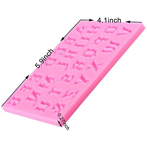 Number Chocolate Mould Silicone Letter Mold Candy Making Alphabet Fondant Molds Set Of 3 5 Number Chocolate Mould Silicone Letter Mold Candy Making Alphabet Fondant Molds Set Of 3 - Image 3