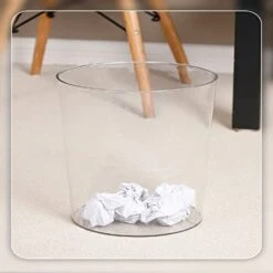 6 Pack Clear Flower Vases, 3 Quart Plastic Ice Buckets For Chilling Beer, Wine, Champagne, Multipurpose Buckets For Home Office, 6.5 X 6.5 X 6 Inch -Wilton Shop 41WuAlwya1L