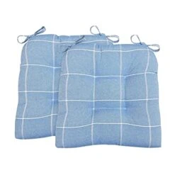 Highland Set Of 2 Chair Pad, 2 Count (Pack Of 1), Blue