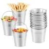 Metal Buckets Mini Tinplate Bucket,4 Inch Metallic Pails With Handle For Party Favors, Candy, Votive Candles, Trinkets, Small Plants,12 Pieces -Wilton Shop 41XKJMSH1eL