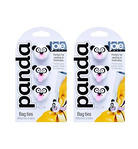 MSC International Joie Panda, Silicone, Set Of 3, Includes 6 Bag Ties, Set Of 2, White 3 MSC International Joie Panda, Silicone, Set Of 3, Includes 6 Bag Ties, Set Of 2, White