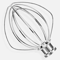 KSM35WW Wire Whip For Kitchen-Aid Artisan Mini/Plus 3.5-Qt, KSM3311, KSM3316 & All KSM3300 Series Tilt-Head Stand Mixer, Kitchen-Aid 3.5 Qt 6 Wire Whisk Accessory Attachment, Metallic.