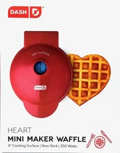 MINI Waffle Iron 4" HEART With The Best Keto Chaffle Recipe Book And Journal By Charmed By Dragons (4 Inch MINI RED HEART) 14 MINI Waffle Iron 4" HEART With The Best Keto Chaffle Recipe Book And Journal By Charmed By Dragons (4 Inch MINI RED HEART) -Wilton Shop 41XhwxKeMgL