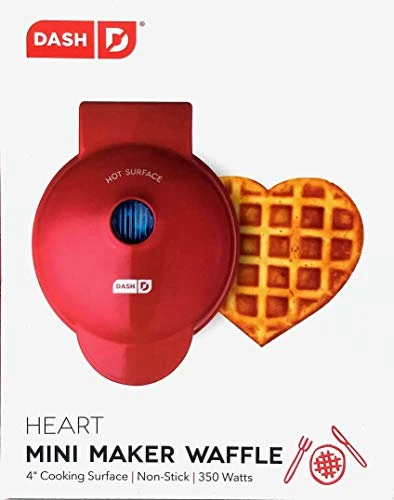 MINI Waffle Iron 4" HEART With The Best Keto Chaffle Recipe Book And Journal By Charmed By Dragons (4 Inch MINI RED HEART) 5 MINI Waffle Iron 4" HEART With The Best Keto Chaffle Recipe Book And Journal By Charmed By Dragons (4 Inch MINI RED HEART) - Image 3