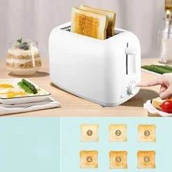 AMAYYAmbj Bread Maker Mini Breakfast Bread Machine Automatic Bread Makers Toaster RemovableModes Slices Crumb Tray Toasters Home Appliances