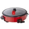 Onstick Electric Skillet Electric Fryer, Non-Stick Coating, Adjustable Temperature Control, Heat-Resistant Handle- Red. -Wilton Shop 41Xm0nGgFQL
