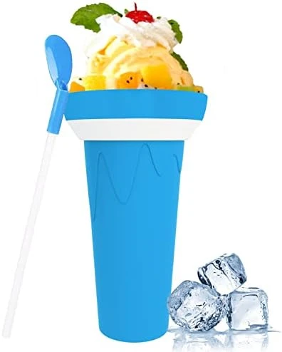 Slushie Maker Cup, TIK TOK Magic Squeeze Cup Quick Frozen Smoothies Cup Double Layer Slushy Maker Cup, Homemade Milk Shake Ice Cream Maker DIY It For Children And Adults (Large-Cup-Light Blue) 11 Slushie Maker Cup, TIK TOK Magic Squeeze Cup Quick Frozen Smoothies Cup Double Layer Slushy Maker Cup, Homemade Milk Shake Ice Cream Maker DIY It For Children And Adults (Large-Cup-Light Blue) - Image 9