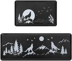 Hoikwo 2 Pcs Home Kitchen Decor Bear Rugs And Mats For Floor, Apartment Essentials, 0.47inch Thick Cushioned Anti Fatigue Mats Winter Kitchen Floor Mat For Sink, Laundry, Office -Wilton Shop 41XxbTCmeKL. AC