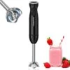 Handheld Blender, Electric Hand Blender 12-Speed With Turbo Mode, Immersion Hand Held Blender Stick With Stainless Steel Blades For Soup, Smoothie, Puree, Baby Food -Wilton Shop 41Y4F6my15L