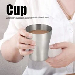 Thicken Stainless Steel Water Cup - Portable Drinking Cup - Internal Polishing Treatment - For Home,Bar Use 11 Thicken Stainless Steel Water Cup - Portable Drinking Cup - Internal Polishing Treatment - For Home,Bar Use -Wilton Shop 41YJtvBoS0L