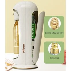 Sparkling Water Maker, Portable Soda Maker Machine For Home Use, Carbonator Machine With 2*500ml Carbonating Bottle,Kitchen Office Bar Bubbly Drink Machine,CO2 Exchange Cylinder(NOT Included) -Wilton Shop 41YUHABnwQL 1