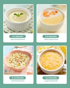 Baby Food Maker, HEYVALUE 13-in-1 Baby Food Processor Set For Fruit, Vegatable, Meat, Baby Food Blender With Baby Food Containers, Baby Food Freezer Tray, Baby Spoons, Silicone Spatula(Light Green) -Wilton Shop 41YdPz233cL