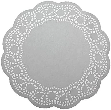 100 Pieces White Lace Round Paper Doilies Cake Packaging Pads Wedding Tableware Decoration (13.5 Inch) 7 100 Pieces White Lace Round Paper Doilies Cake Packaging Pads Wedding Tableware Decoration (13.5 Inch) - Image 5