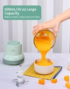 Baby Food Maker, HEYVALUE 13-in-1 Baby Food Processor Set For Fruit, Vegatable, Meat, Baby Food Blender With Baby Food Containers, Baby Food Freezer Tray, Baby Spoons, Silicone Spatula(Light Green) -Wilton Shop 41YrvtwssbL