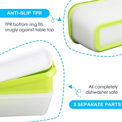 Ice Cream Storage Containers With Lids 2 Pack - 1.5 Quarts Reusable Homemade Ice Cream Tubs, Freezer Containers Perfect For Sorbet, Frozen Yogurt Or Gelato (Green) 4 Ice Cream Storage Containers With Lids 2 Pack - 1.5 Quarts Reusable Homemade Ice Cream Tubs, Freezer Containers Perfect For Sorbet, Frozen Yogurt Or Gelato (Green) - Image 2