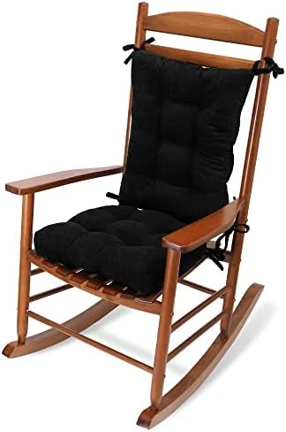 Indoor Rocking Chair Cushion For Rocking Chair Pads Back And Seat Sets With Ties 2 Piece Navy Blue 11 Indoor Rocking Chair Cushion For Rocking Chair Pads Back And Seat Sets With Ties 2 Piece Navy Blue - Image 9