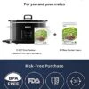 [Bundle Group] KOOC Programmable Slow Cooker 8.5-Quart (with 5 Bonus Free Liners) + Additional 1 Pack Of 10 Liners For Easy Clean-up, Upgraded Pot, Adjustable Temp, Nutrient Loss Reduction -Wilton Shop 41Z7fX1Pt0L