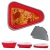 GENERIC Pizza Storage Container,Expandable Red Pizza Slice Container With 5 Microwavable Serving Trays,Reusable Pizza Keeper Of Leftover Pizza 2 GENERIC Pizza Storage Container,Expandable Red Pizza Slice Container With 5 Microwavable Serving Trays,Reusable Pizza Keeper Of Leftover Pizza -Wilton Shop 41Z9es0301L