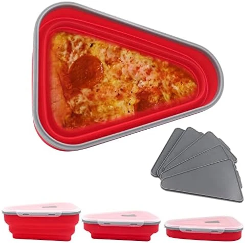 GENERIC Pizza Storage Container,Expandable Red Pizza Slice Container With 5 Microwavable Serving Trays,Reusable Pizza Keeper Of Leftover Pizza 9 GENERIC Pizza Storage Container,Expandable Red Pizza Slice Container With 5 Microwavable Serving Trays,Reusable Pizza Keeper Of Leftover Pizza - Image 7