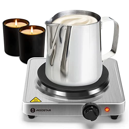 Hot Plate For Candle Making, Portable Electric Stove Melting Chocolate For Candle Making, Portable Hot Plates For Cooking Keeps Moka Pot And Food Warm, Adjustable Temperature Control, Easy To Clean 3 Hot Plate For Candle Making, Portable Electric Stove Melting Chocolate For Candle Making, Portable Hot Plates For Cooking Keeps Moka Pot And Food Warm, Adjustable Temperature Control, Easy To Clean
