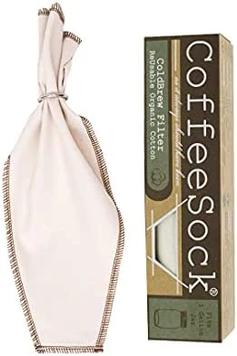 ColdBrew Filter - GOTS Certified Organic Cotton Reusable Coffee Filter (CB64-01) 9 ColdBrew Filter - GOTS Certified Organic Cotton Reusable Coffee Filter (CB64-01) - Image 7