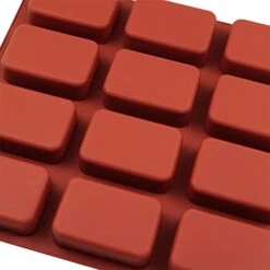 Silicone Mini Loaf Pans 12 Cavities Mini Bread Brownie Pan Silicone Brownie Pan With Dividers For Mini Bread Brownie Cornbread Cheesecake & Chocolate -Wilton Shop 41ZTztv9ZXL