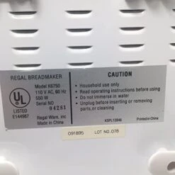 N Seal Kit For Regal Kitchen Pro Bread Maker Machine Models K6750 6750 C6750 -Wilton Shop 41ZbxnsnRXL