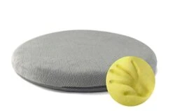 Memory Foam Seat Cushion Anti-Slip Soft Round Stool Cushion Chair Pad 16 Inch Grey
